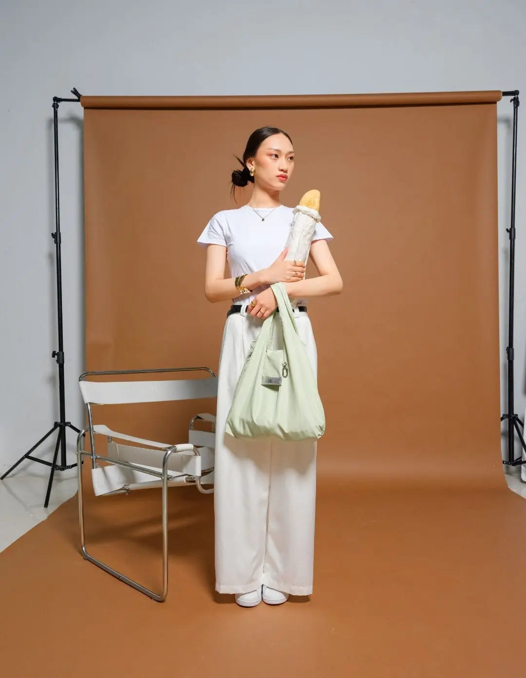 ROLLIE BAG IN PEPPERMINT The Sophia Label