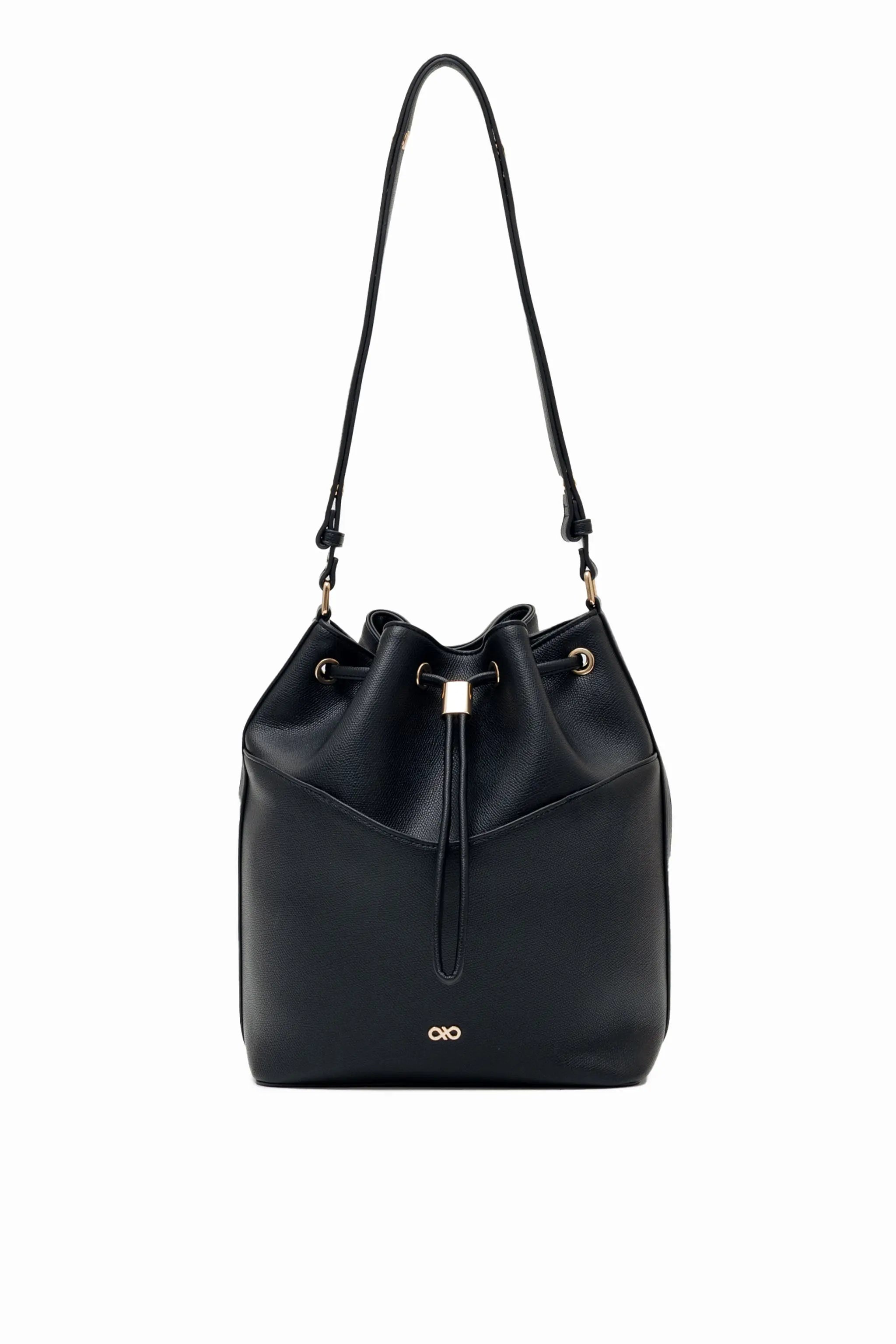 IMPERFECTLY YOURS BUCKET BAG IN BLACK