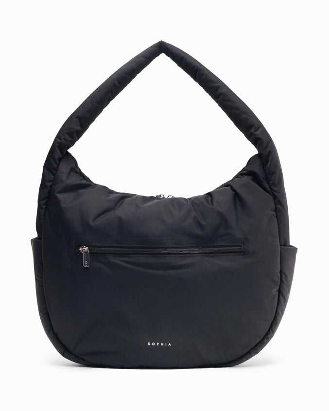 POSH SLOUCHY HOBO IN JET BLACK