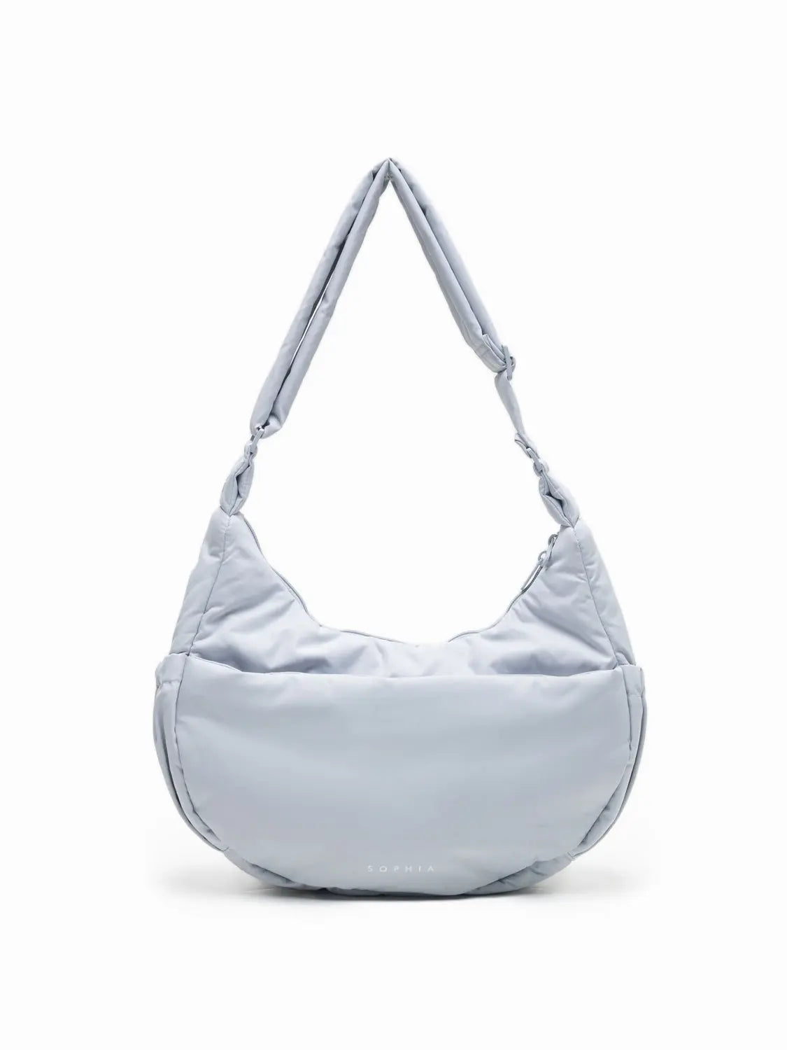 L COSY LUXE CRESCENT BAG IN FROST The Sophia Label