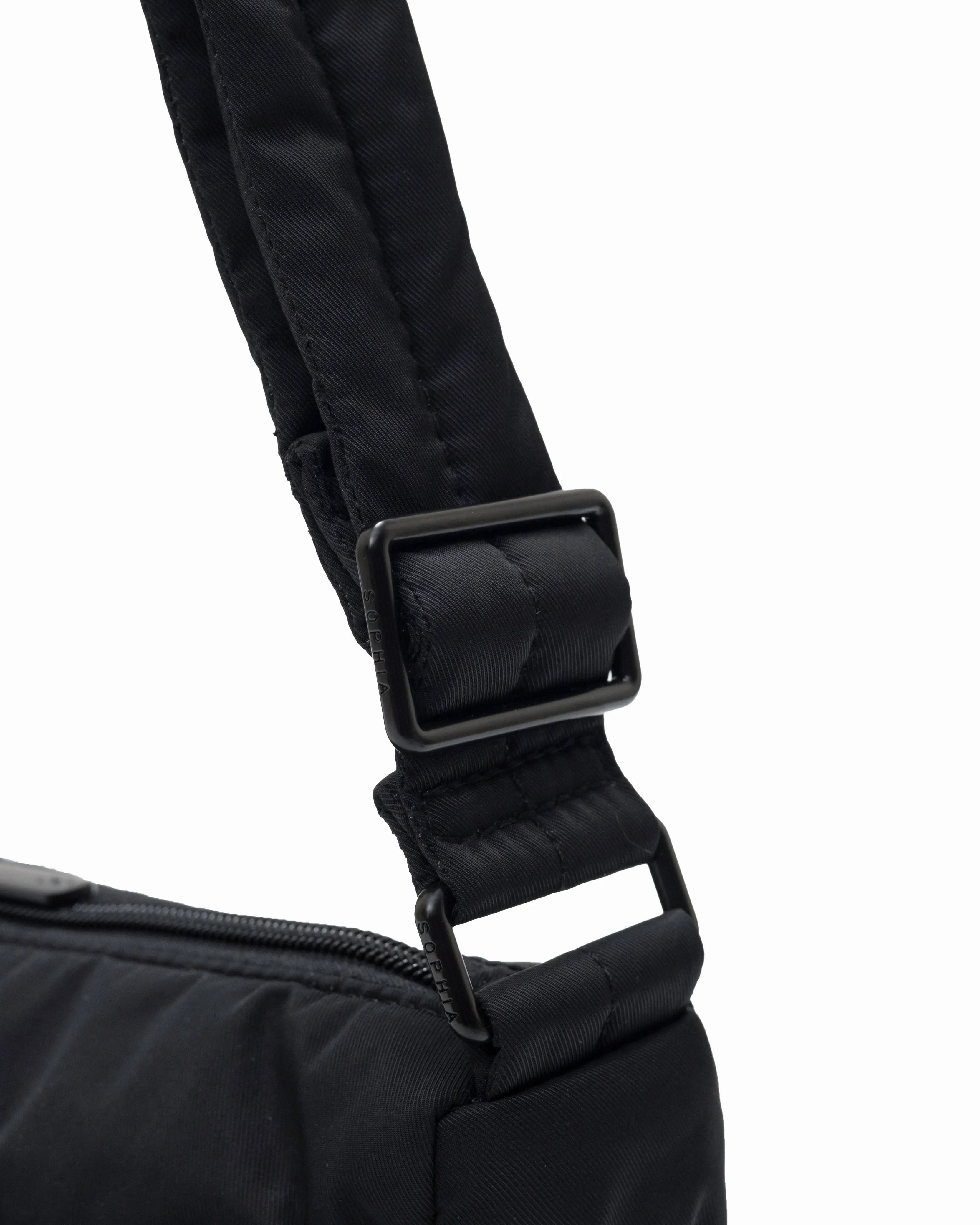 MINI SIGNATURE POCKET CROSSBODY BAG IN POSH JET BLACK