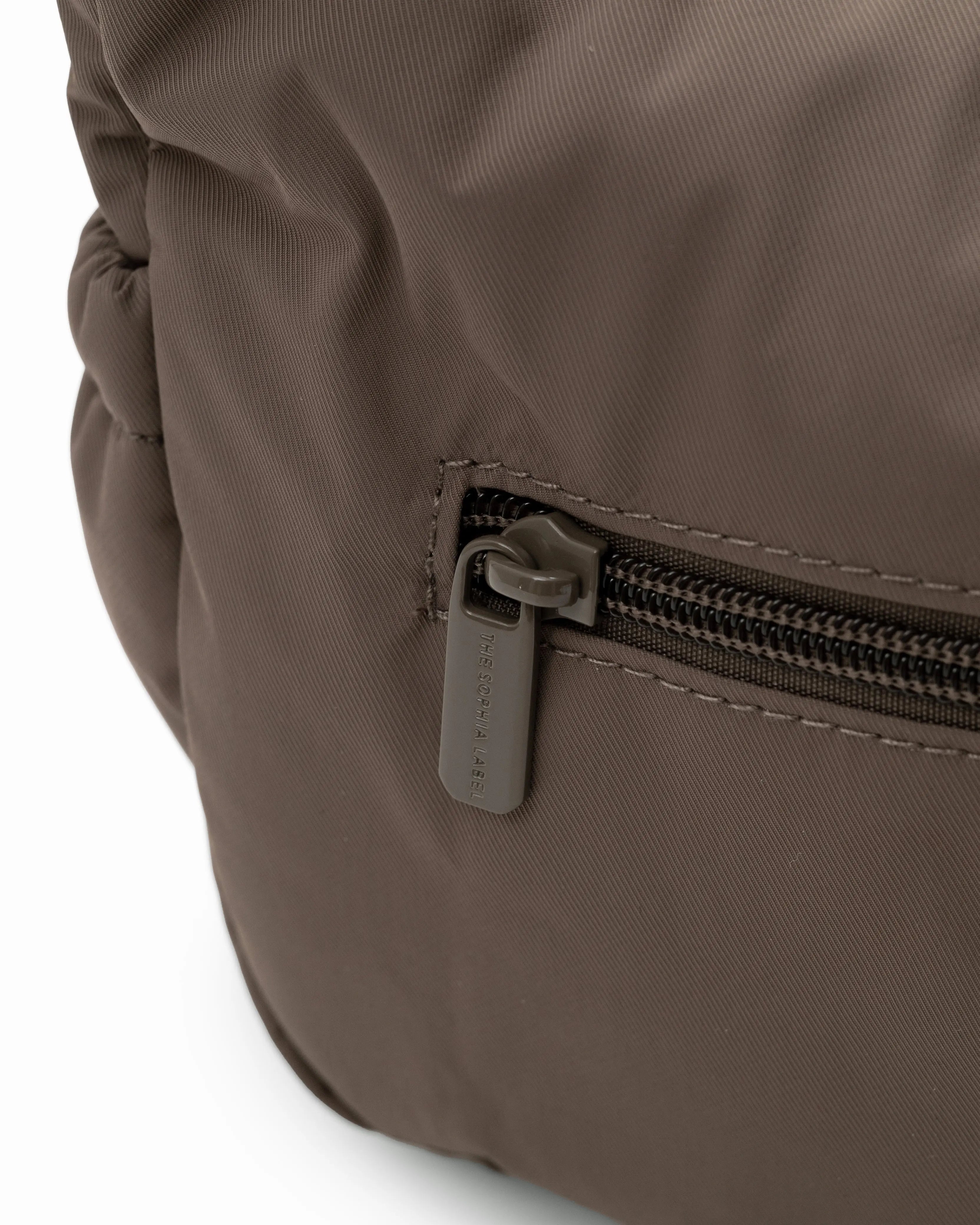 MINI SIGNATURE POCKET CROSSBODY BAG IN POSH TAUPE