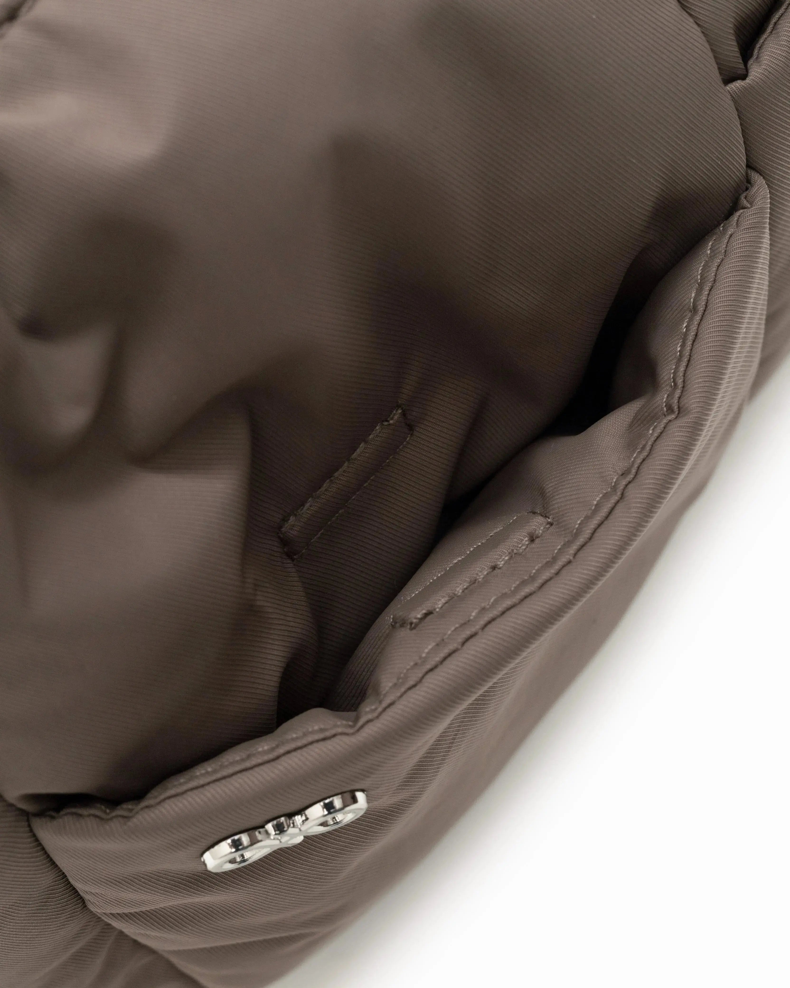 MINI SIGNATURE POCKET CROSSBODY BAG IN POSH TAUPE