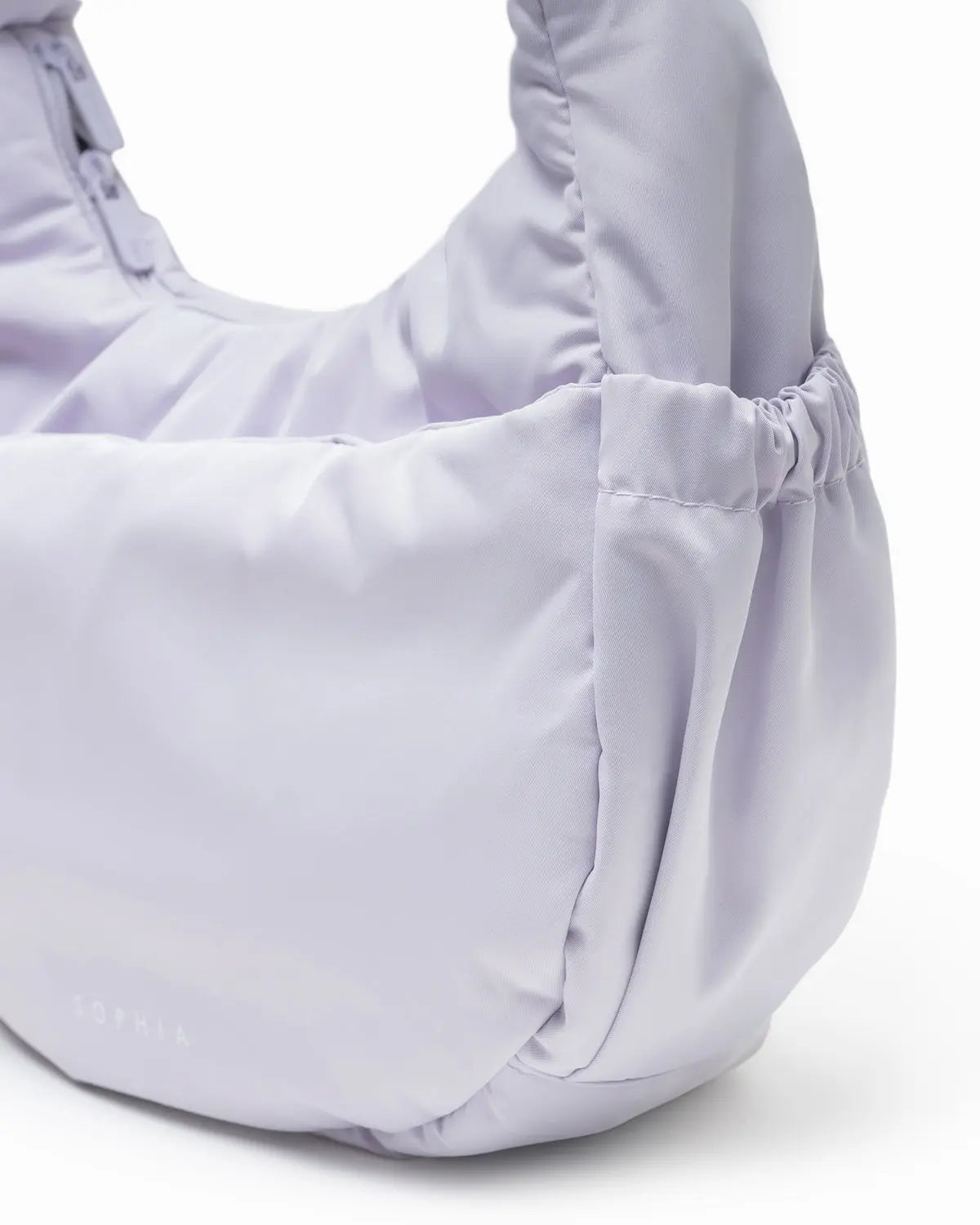 L COSY LUXE CRESCENT BAG LILAC The Sophia Label