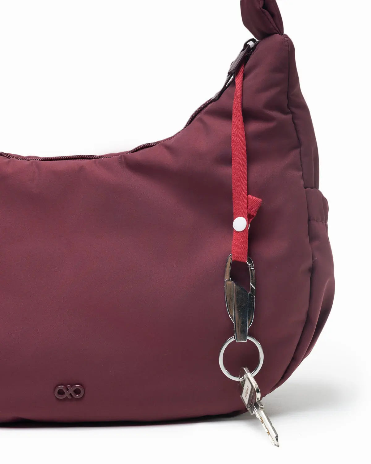 L COSY LUXE CRESCENT BAG WINE The Sophia Label