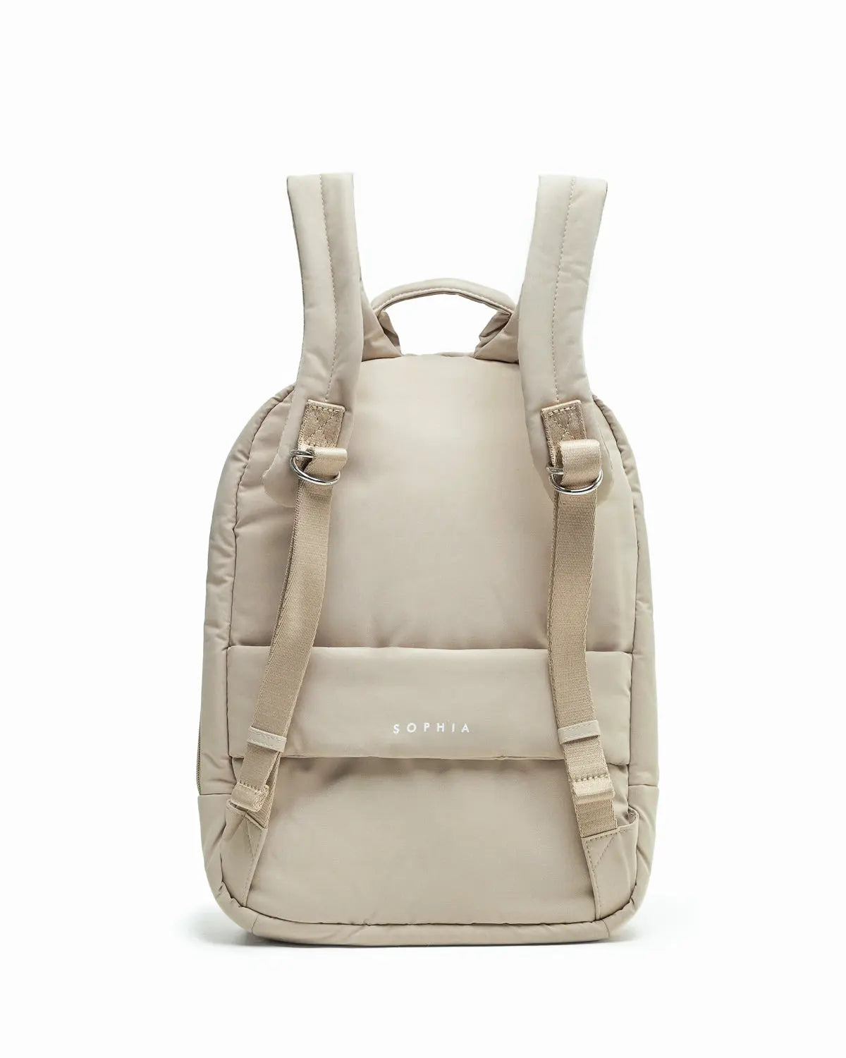 COSY LUXE COMMUTER BACKPACK IN PEBBLE The Sophia Label