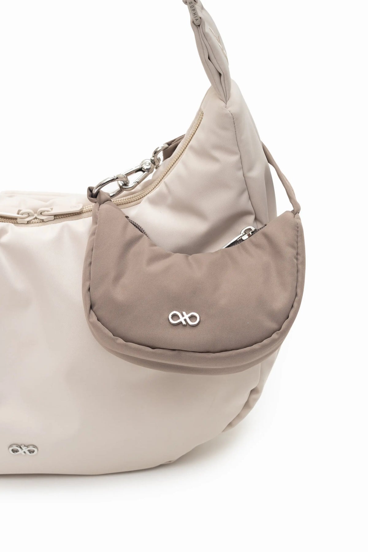 COSY LUXE L CRESCENT BAG 2.0 IN OAT
