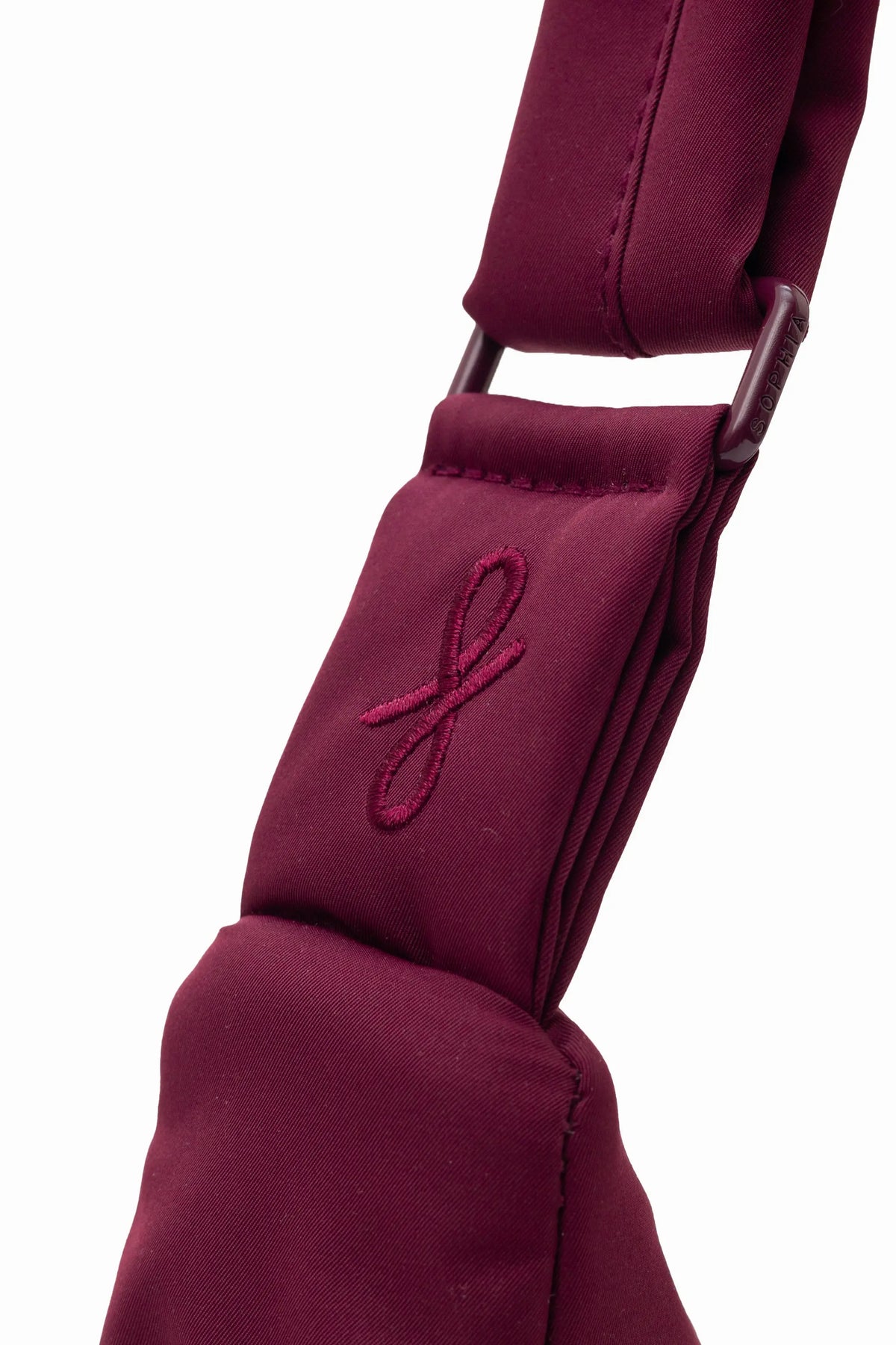COSY LUXE L CRESCENT BAG 2.0 IN WINE