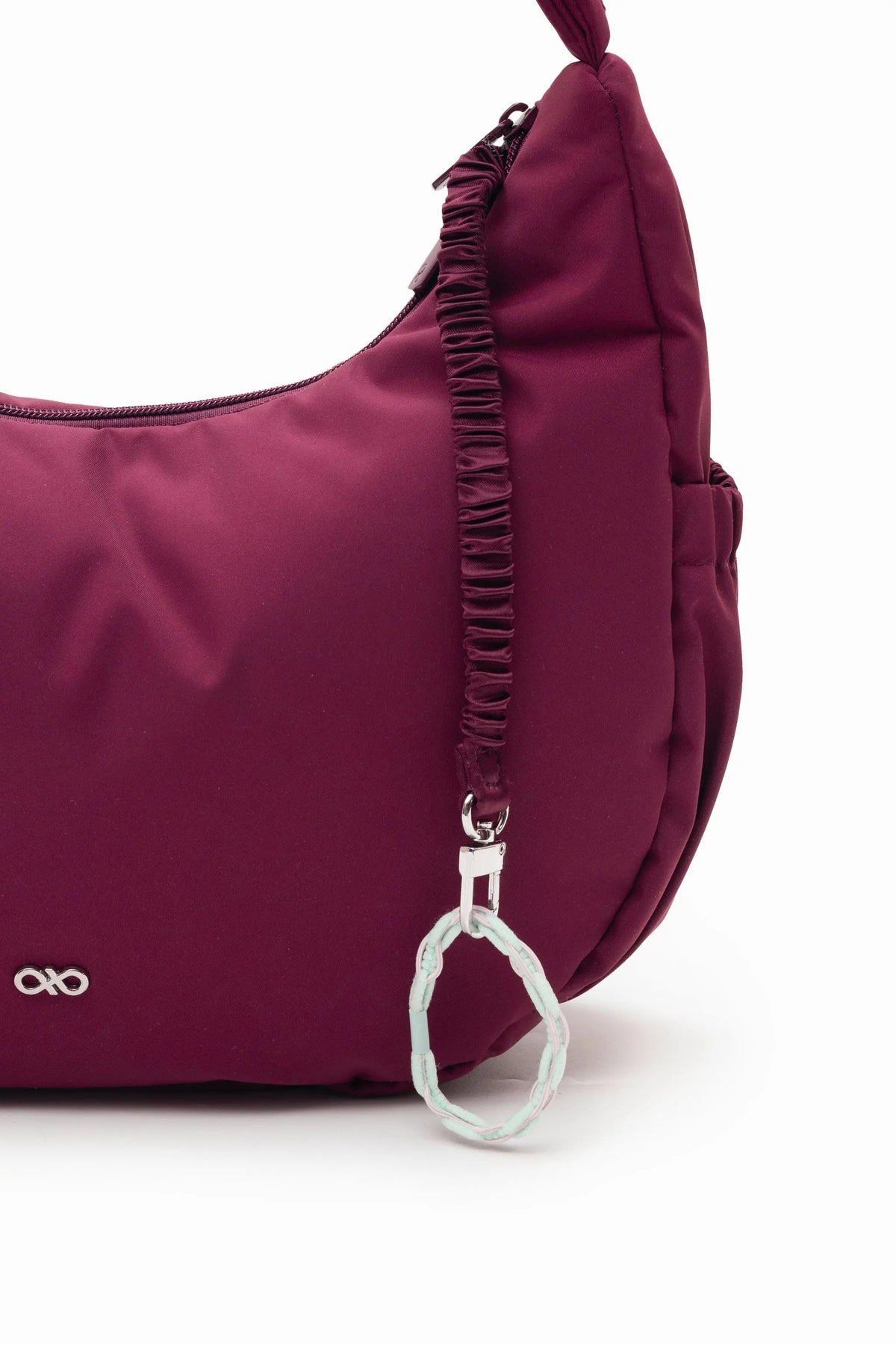 COSY LUXE L CRESCENT BAG 2.0 IN WINE