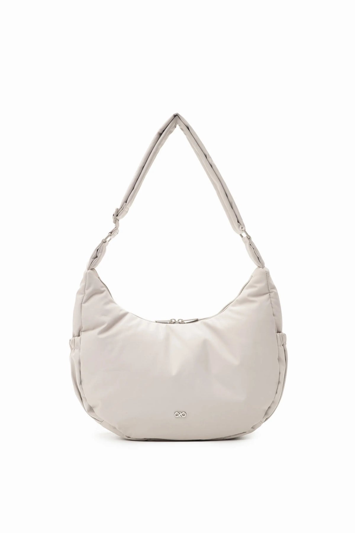 COSY LUXE L CRESCENT BAG 2.0 IN DOVE GREY