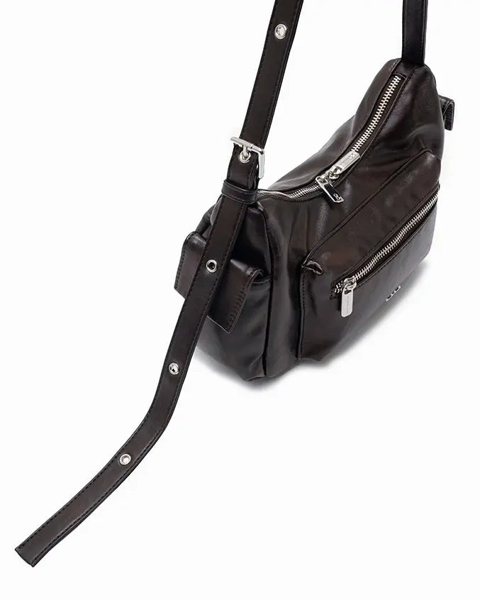 The Sophia Label - EVERYDAY CITY MINI BAG IN ESPRESSO BROWN