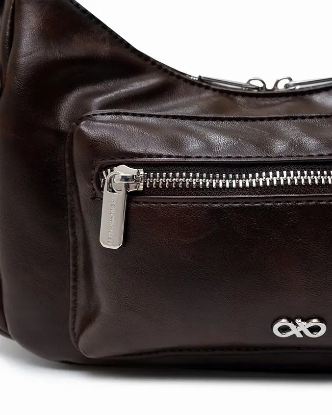 The Sophia Label - EVERYDAY CITY MINI BAG IN ESPRESSO BROWN