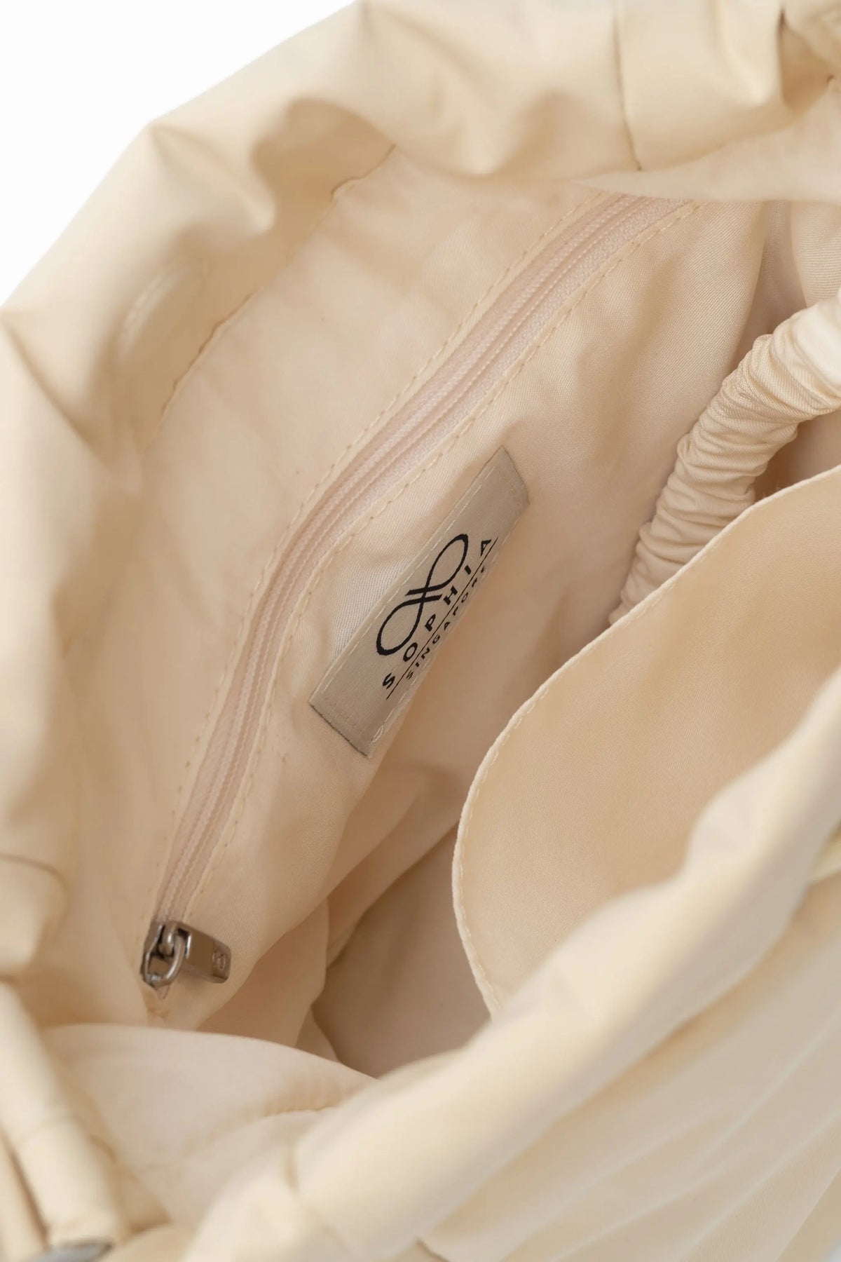 MINI COSY LUXE BUCKET BAG IN BUTTER