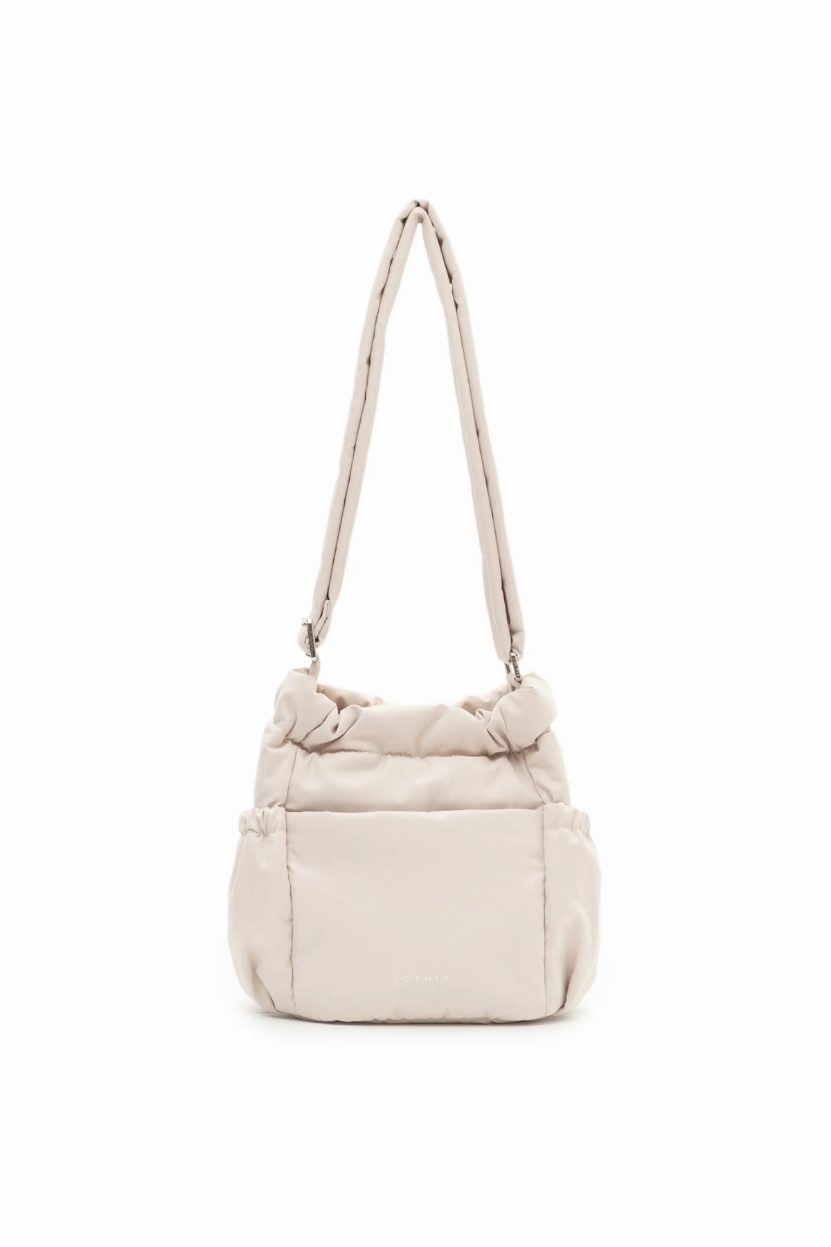 MINI COSY LUXE BUCKET BAG IN OAT