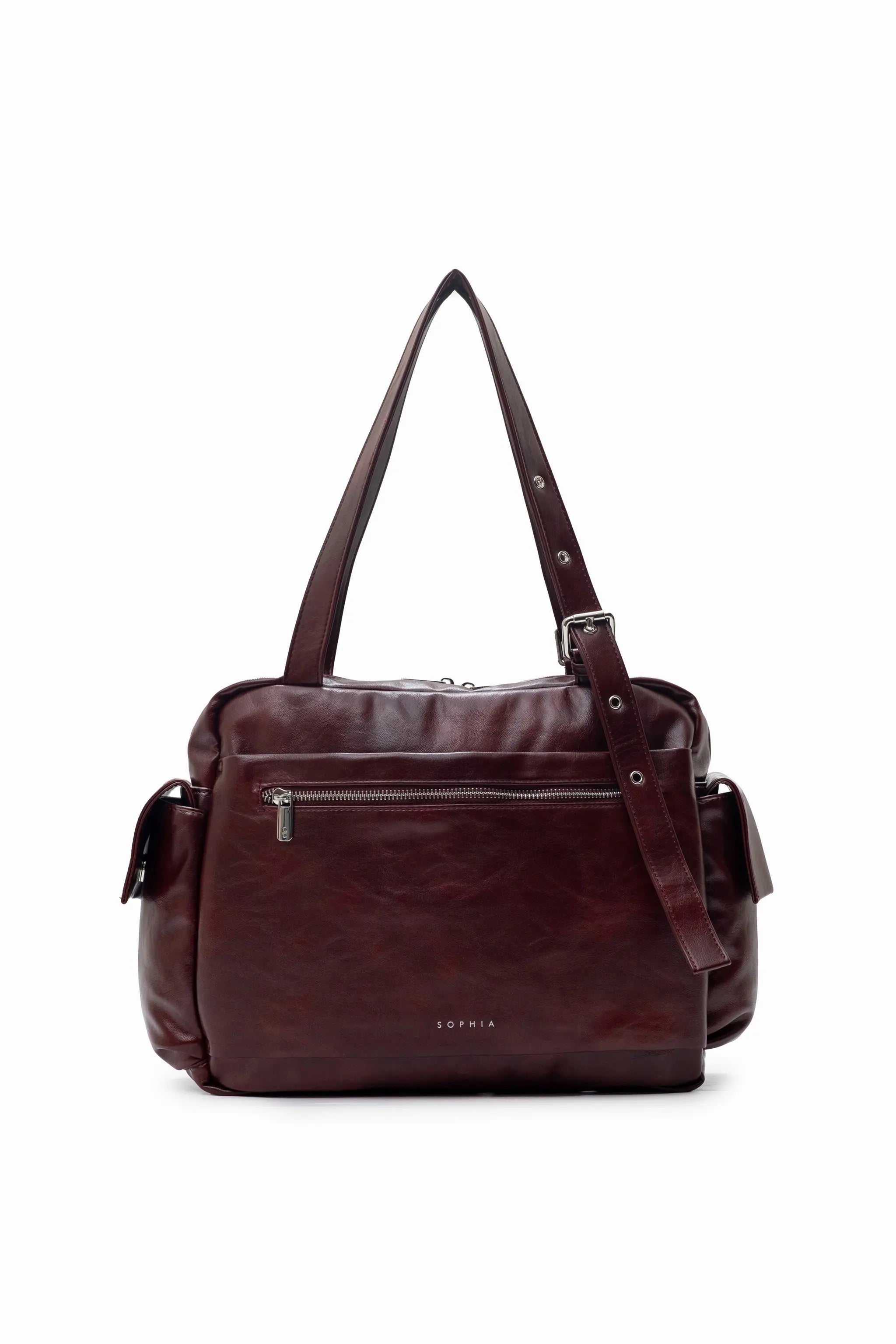 EVERYDAY CITY TOTE BAG IN CHERRY
