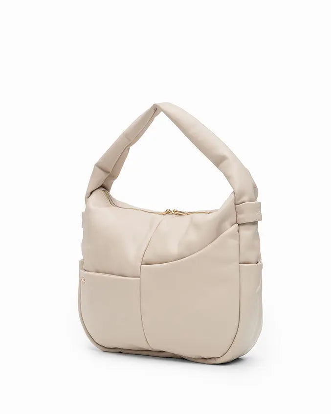 SIGNATURE POCKET SLOUCHY HOBO IN CHALK TSL Singapore