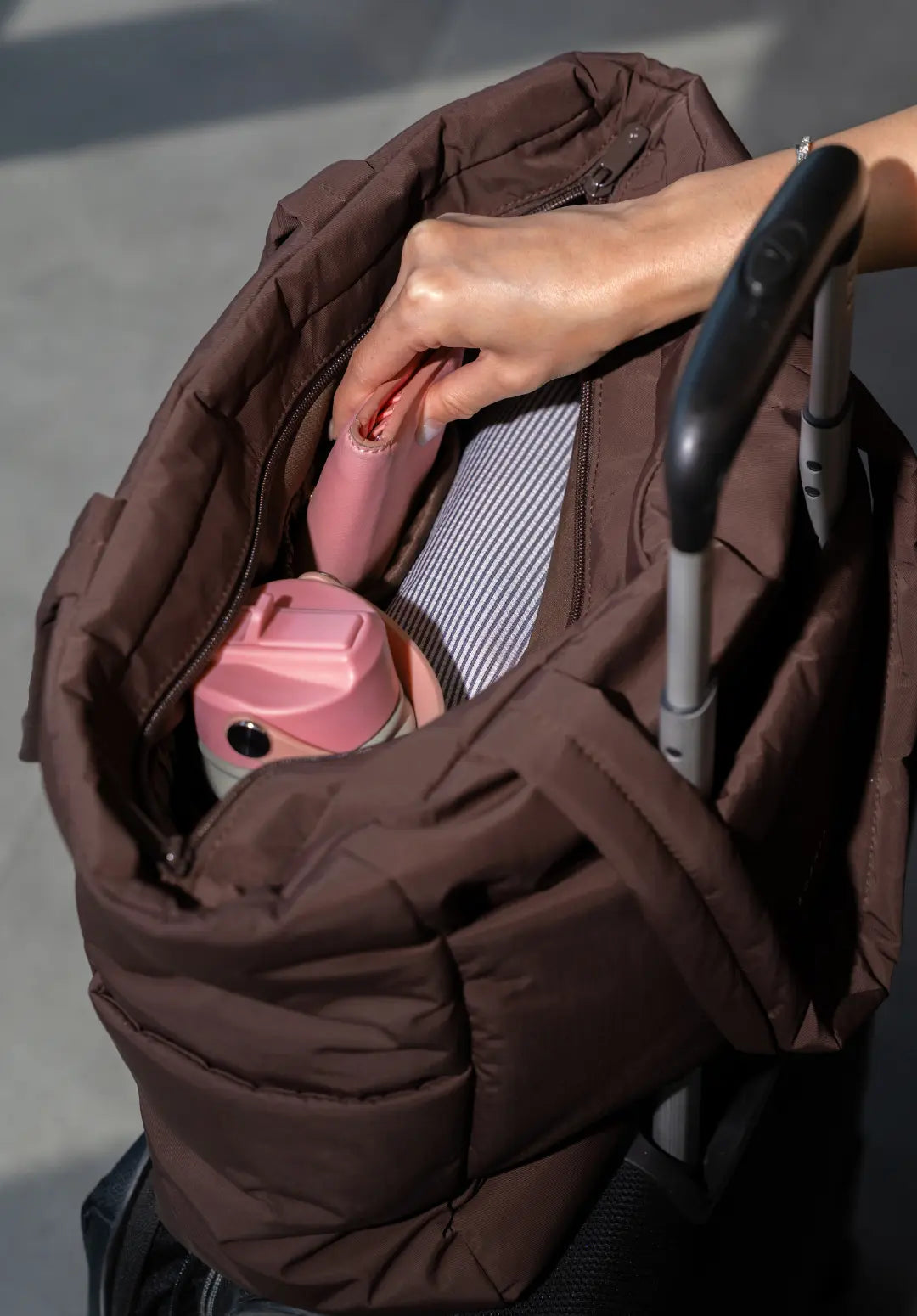 POSH TOTE BAG 2.0 IN CHOCO 