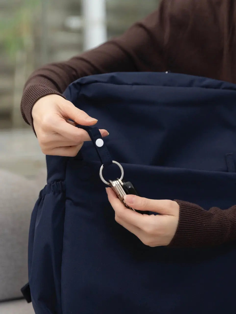 COSY LUXE UTILITY BACKPACK IN MIDNIGHT TSL Singapore