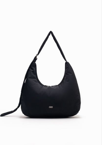 POSH HOBO BAG IN JET BLACK