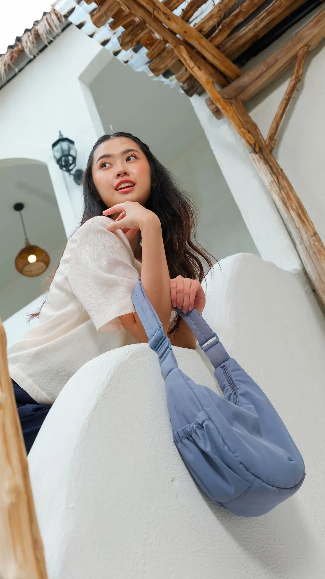 L COSY LUXE CRESCENT BAG ELEMENTAL The Sophia Label