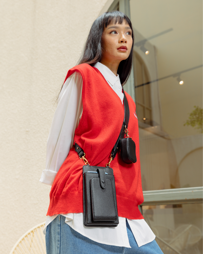 ATHENA PHONE BAG IN BLACK