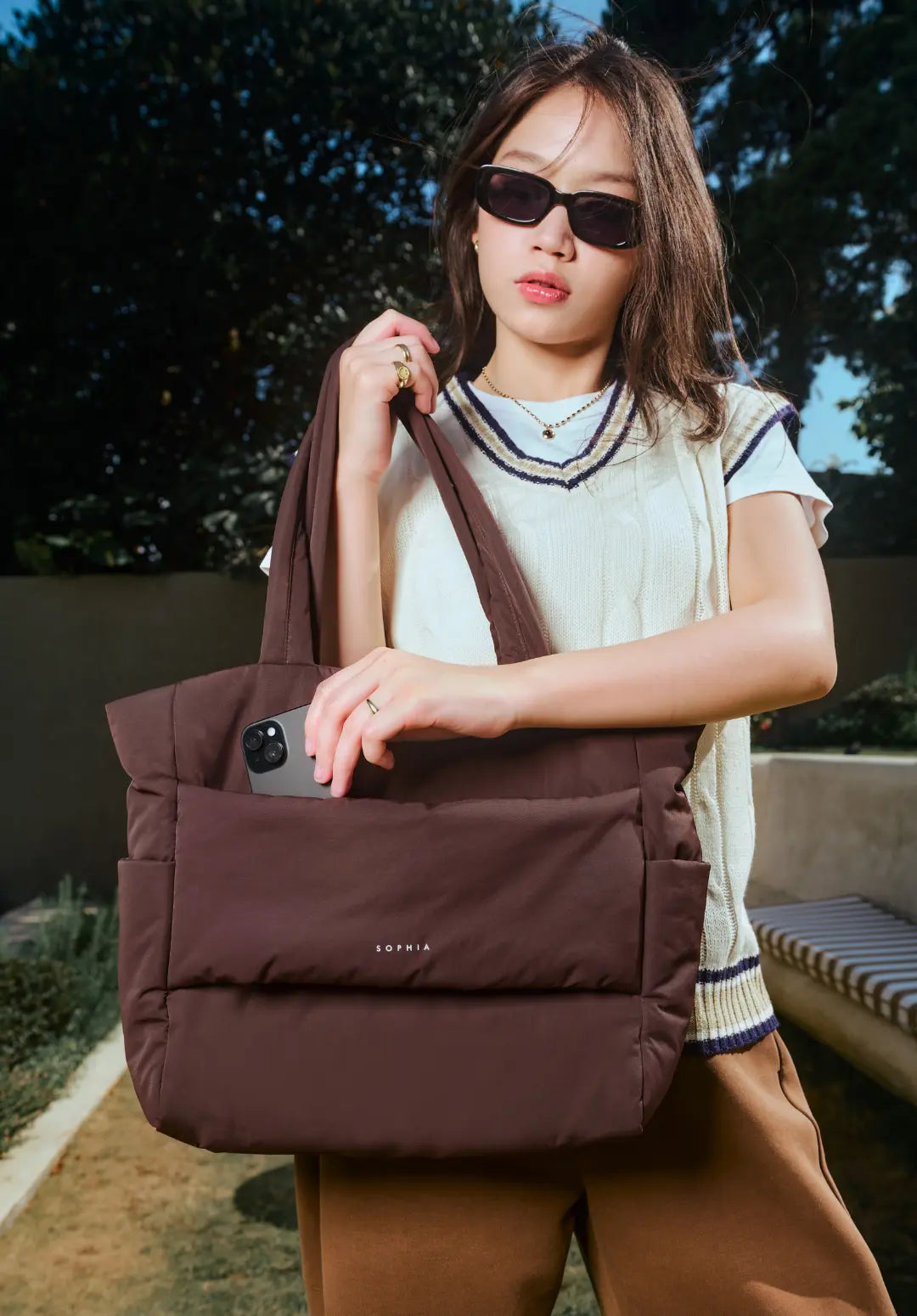 POSH TOTE BAG 2.0 IN CHOCO 