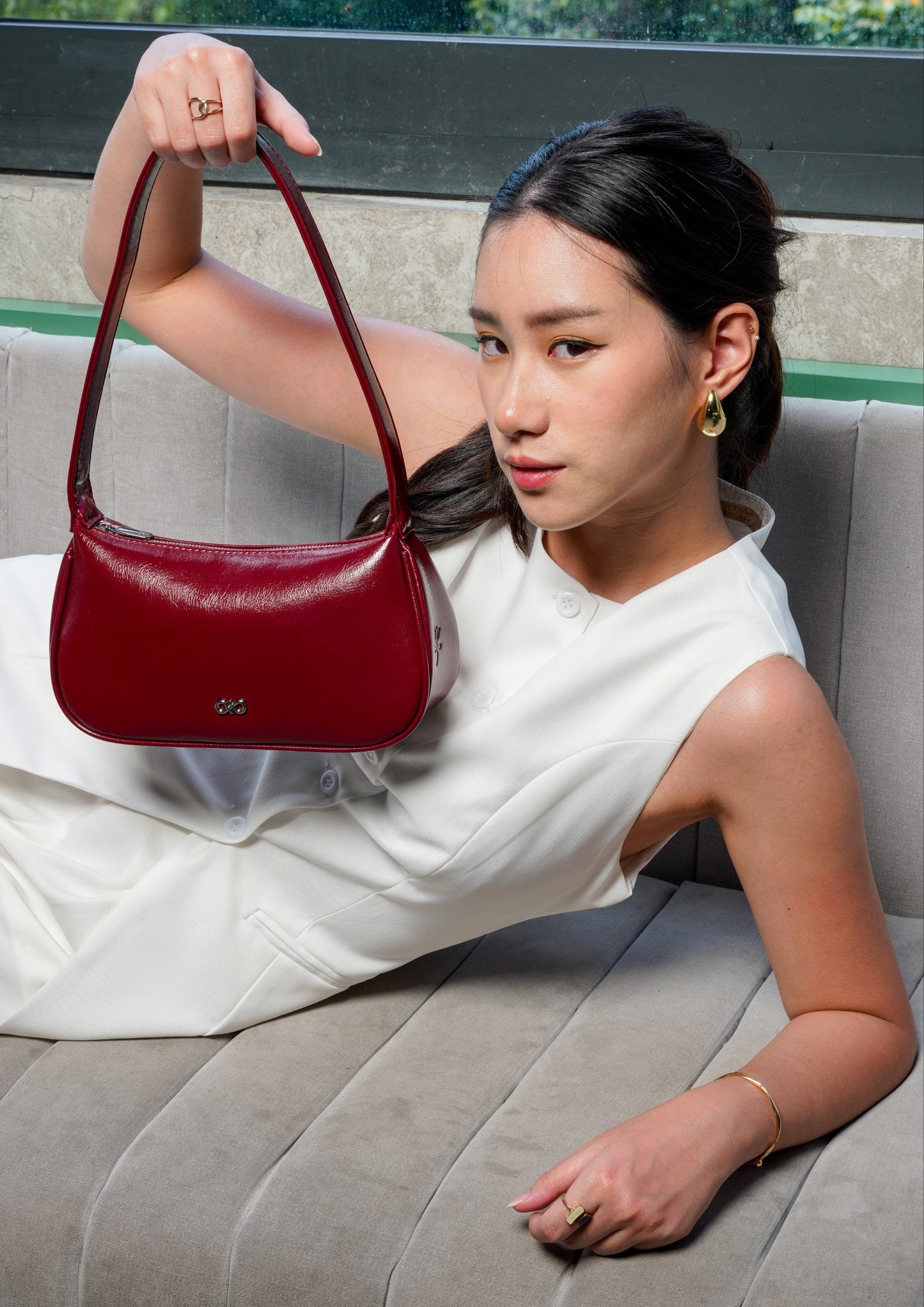 SIENA HANDBAG IN CHERRY