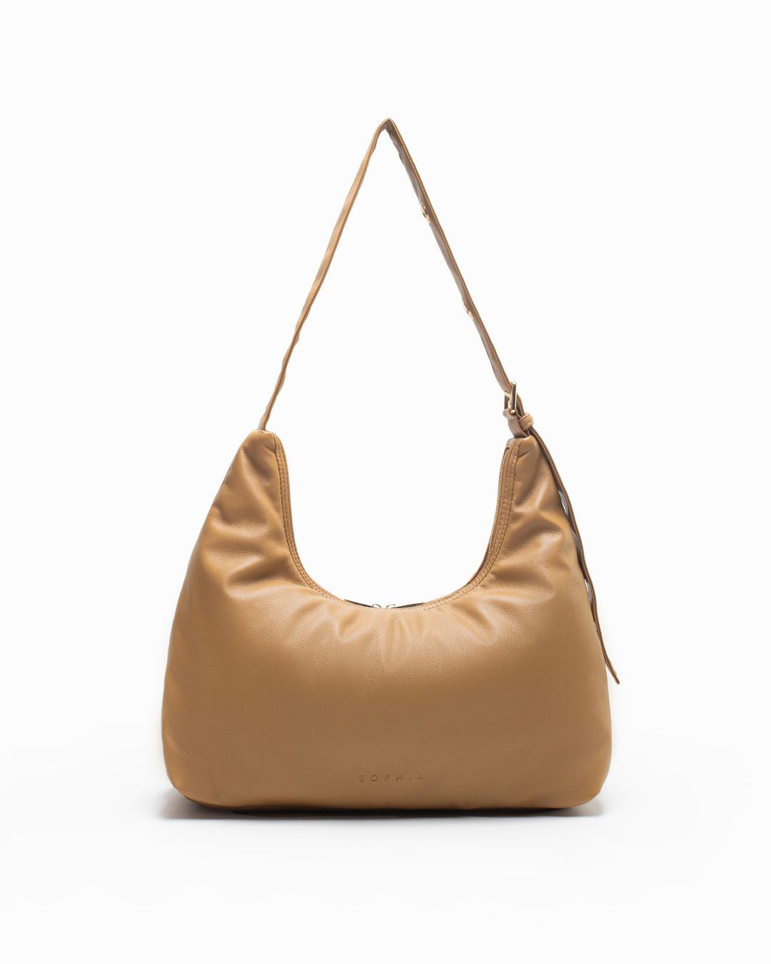 CUSHY HOBO BAG IN LATTE