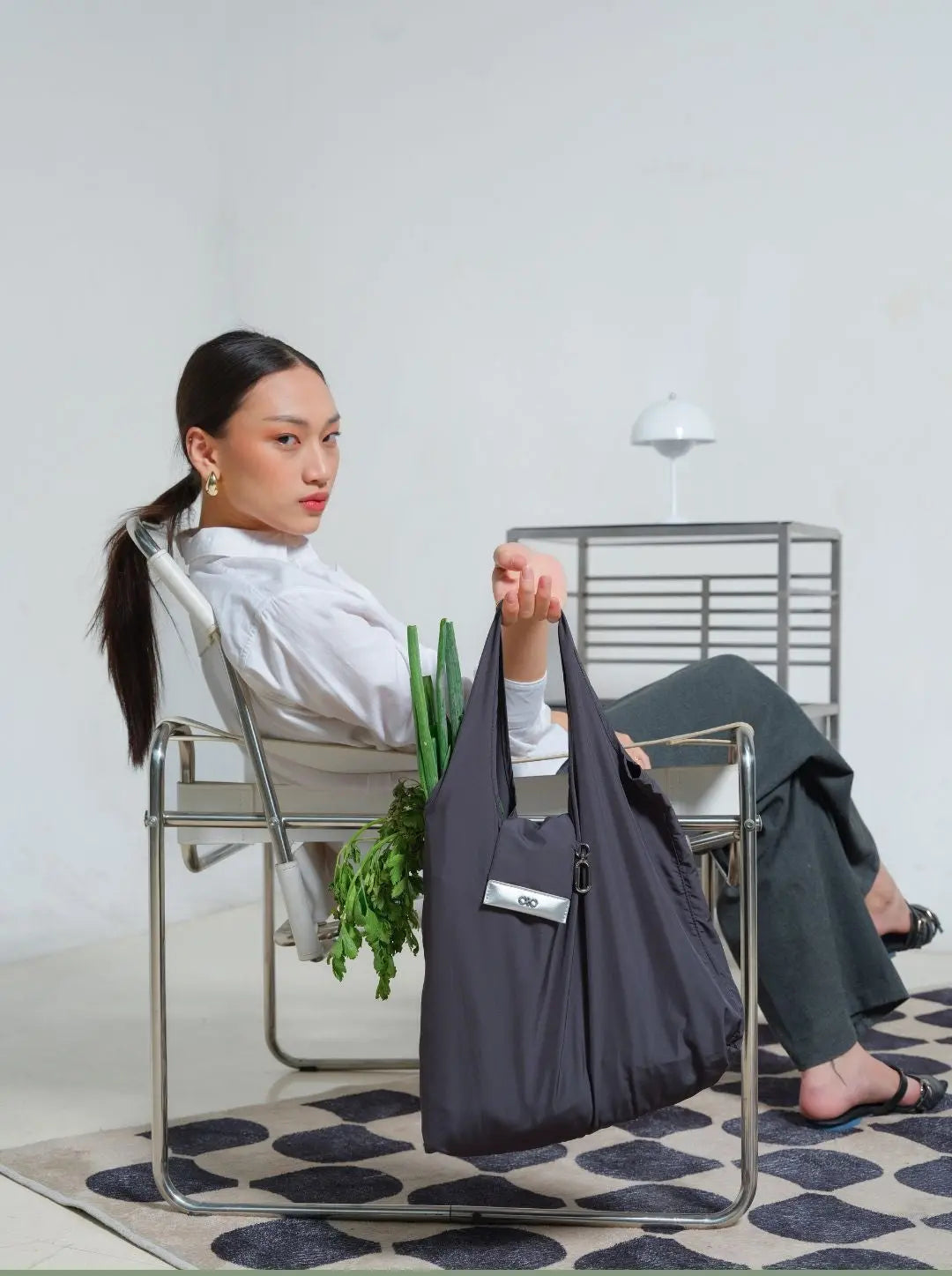 ROLLIE BAG IN SESAME The Sophia Label