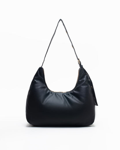 CUSHY HOBO BAG IN BLACK