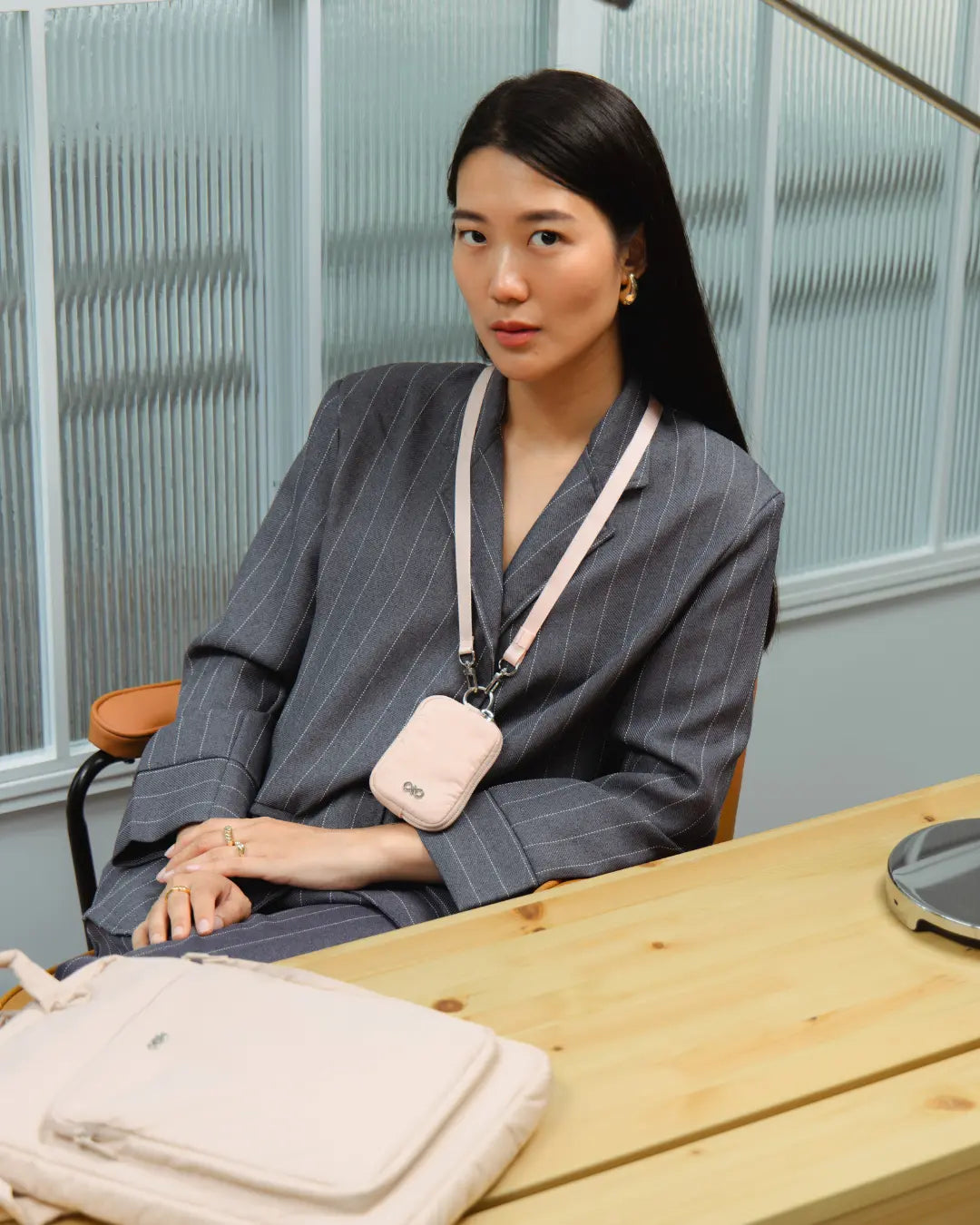 CARDHOLDER LANYARD IN BLOSSOM TSL Singapore