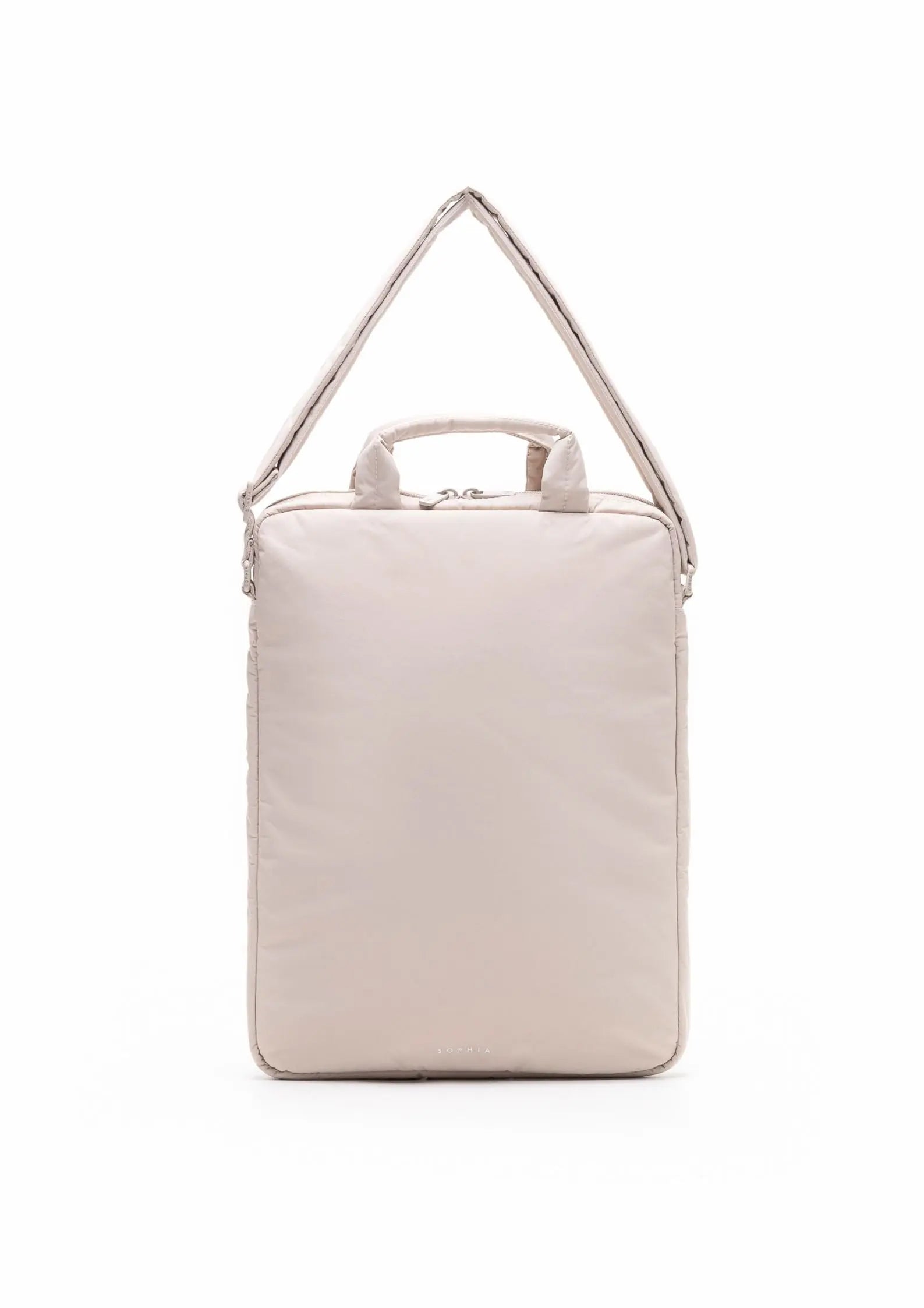 POSH LAPTOP BAG IN OAT The Sophia Label