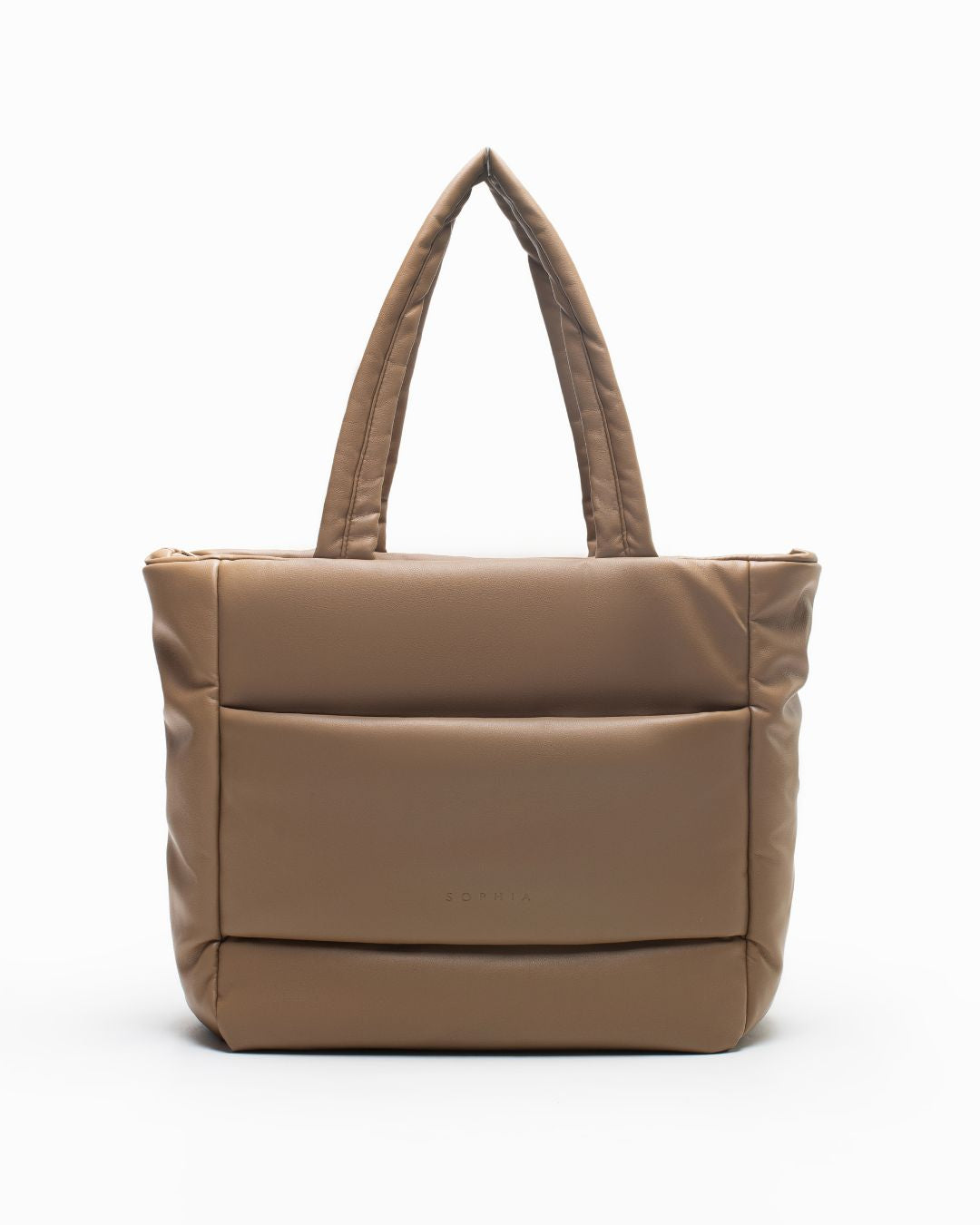 CUSHY TOTE BAG IN TAUPE