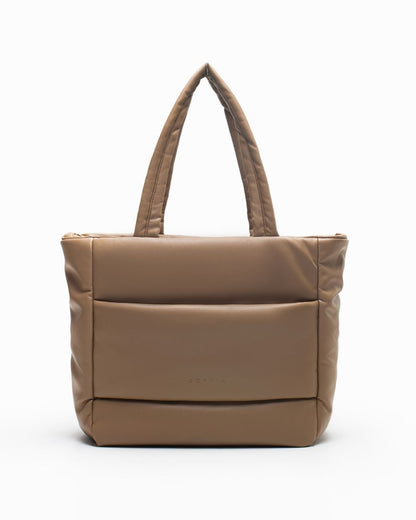 CUSHY TOTE BAG IN TAUPE