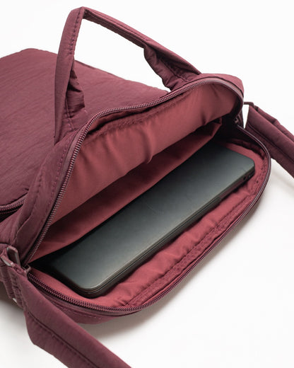 COSY LAPTOP BAG IN WINE