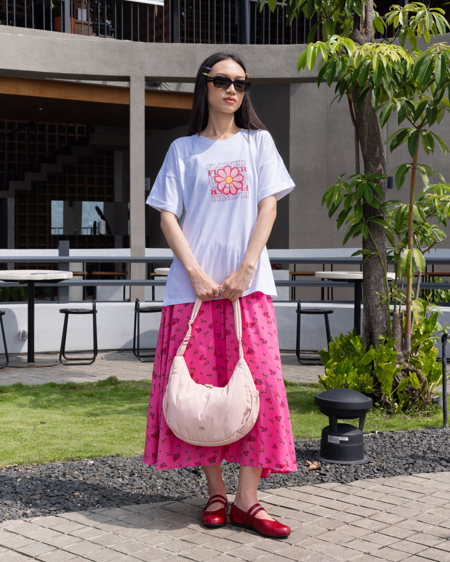 L POSH CRESCENT BAG IN BLISS