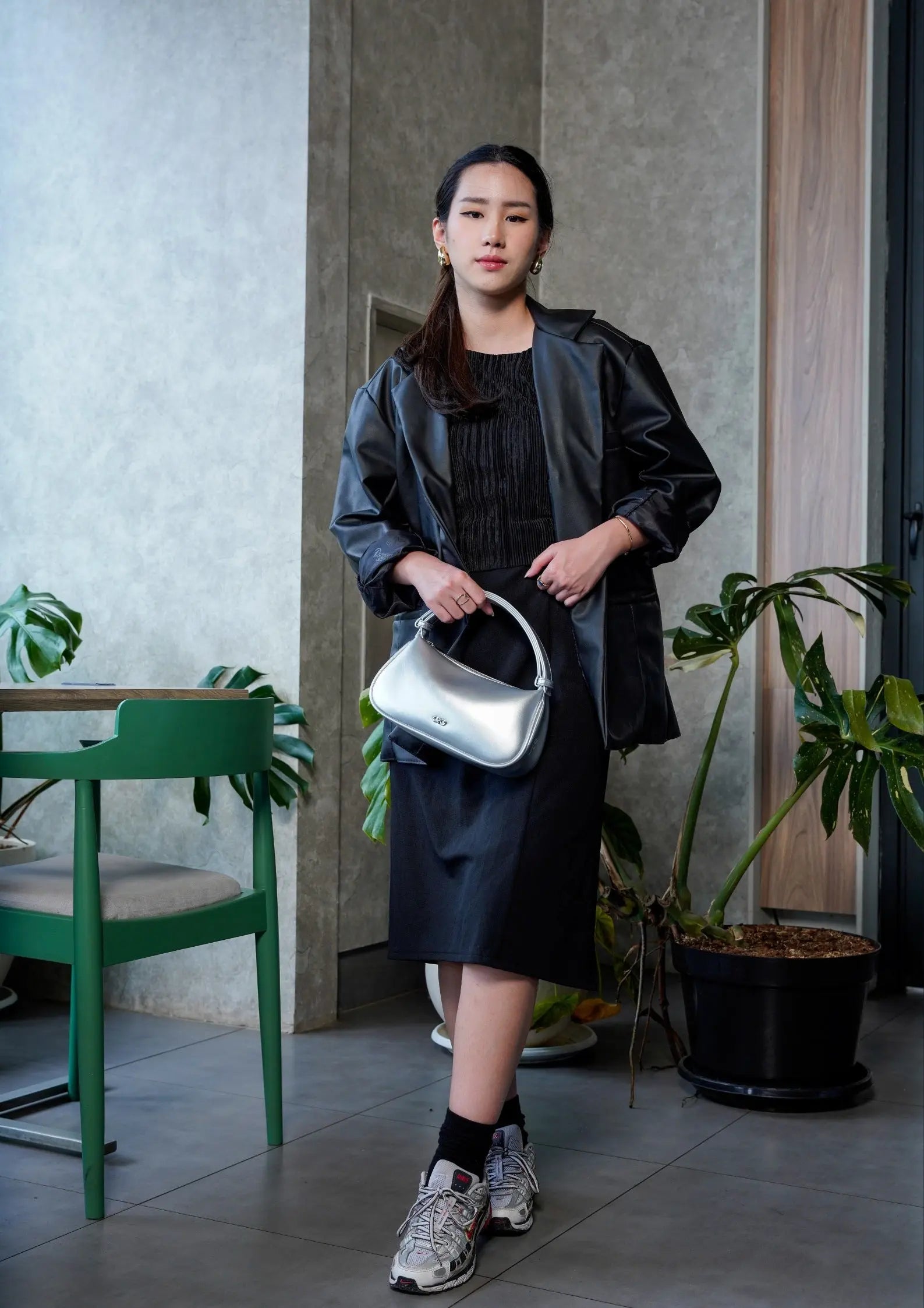 SIENA HANDBAG IN SILVER The Sophia Label