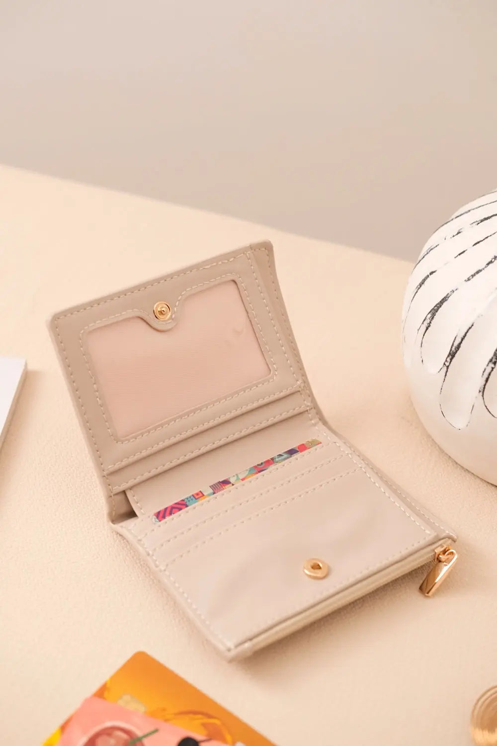 EDEN MAGIC PETITE WALLET IN ALMOND The Sophia Label