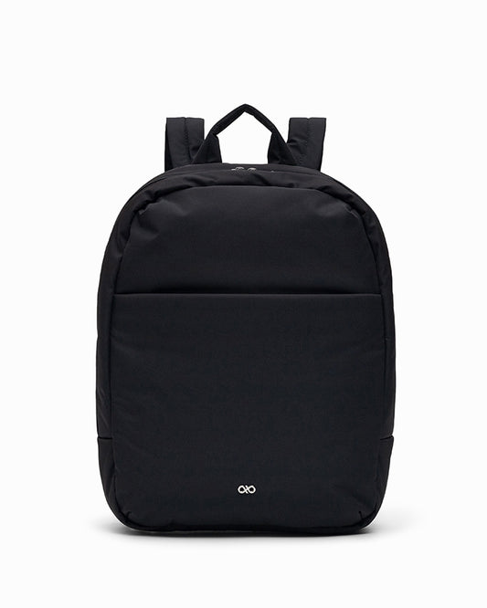 COSY LUXE XL COMMUTER BACKPACK IN JET BLACK