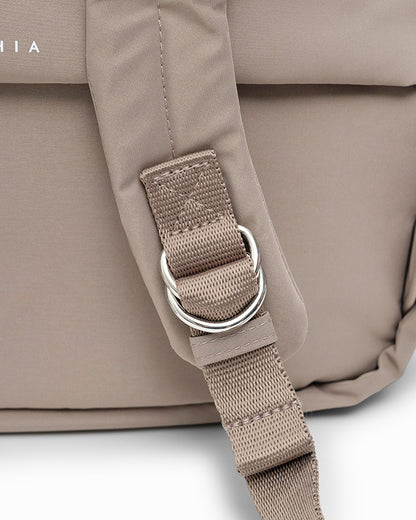 COSY LUXE XL COMMUTER BACKPACK IN TAUPE