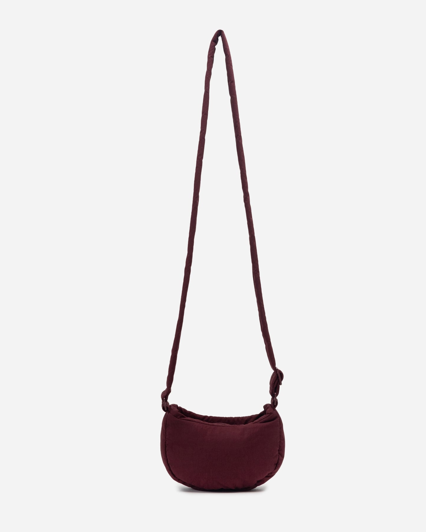 MICRO COSY PUFFY CROSSBODY BAG IN WINE (S)