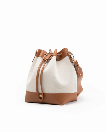 CALLY CANVAS BUCKET BAG