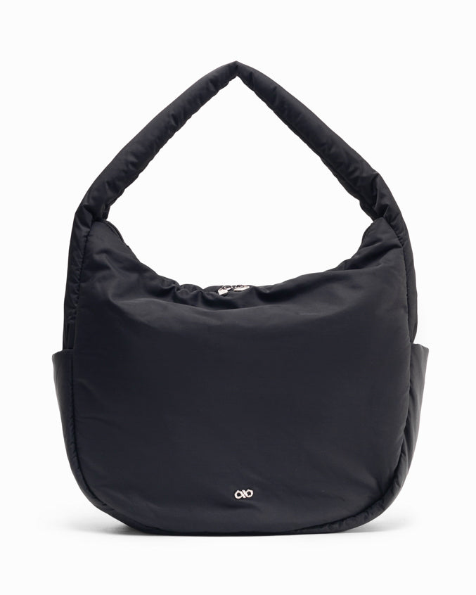 POSH SLOUCHY HOBO IN JET BLACK