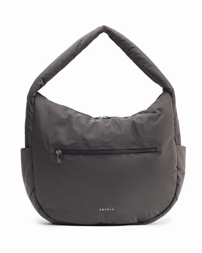 POSH SLOUCHY HOBO IN GRAPHITE