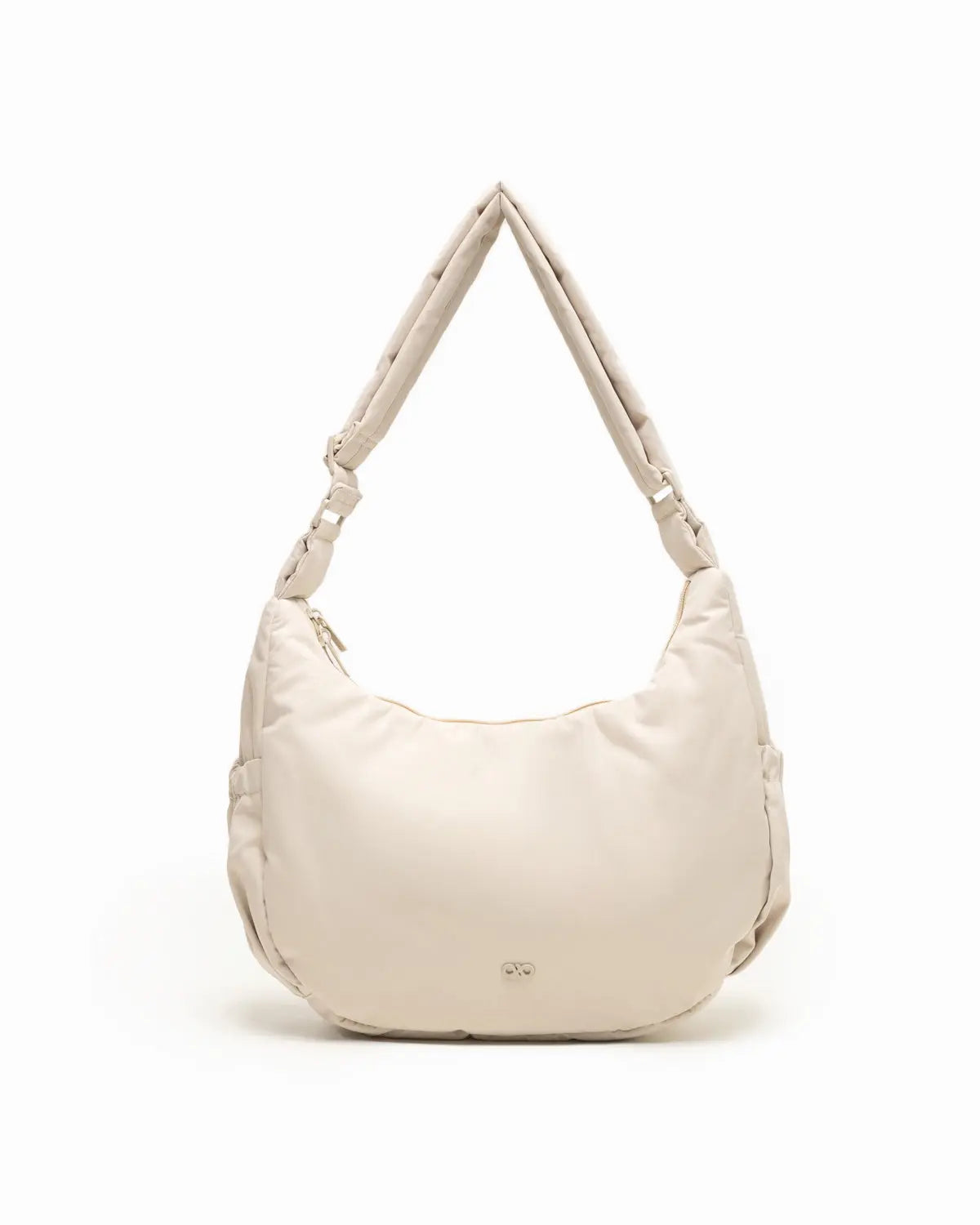 L COSY LUXE CRESCENT BAG IN OAT The Sophia Label