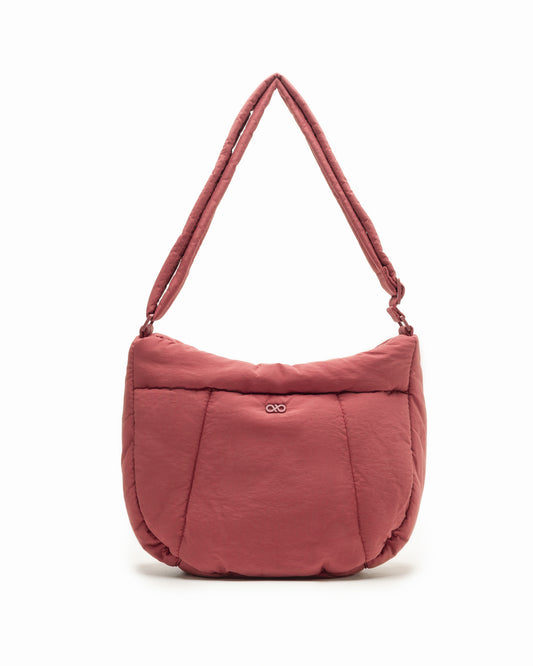 COSY PUFFY CROSSBODY BAG IN ROSSA