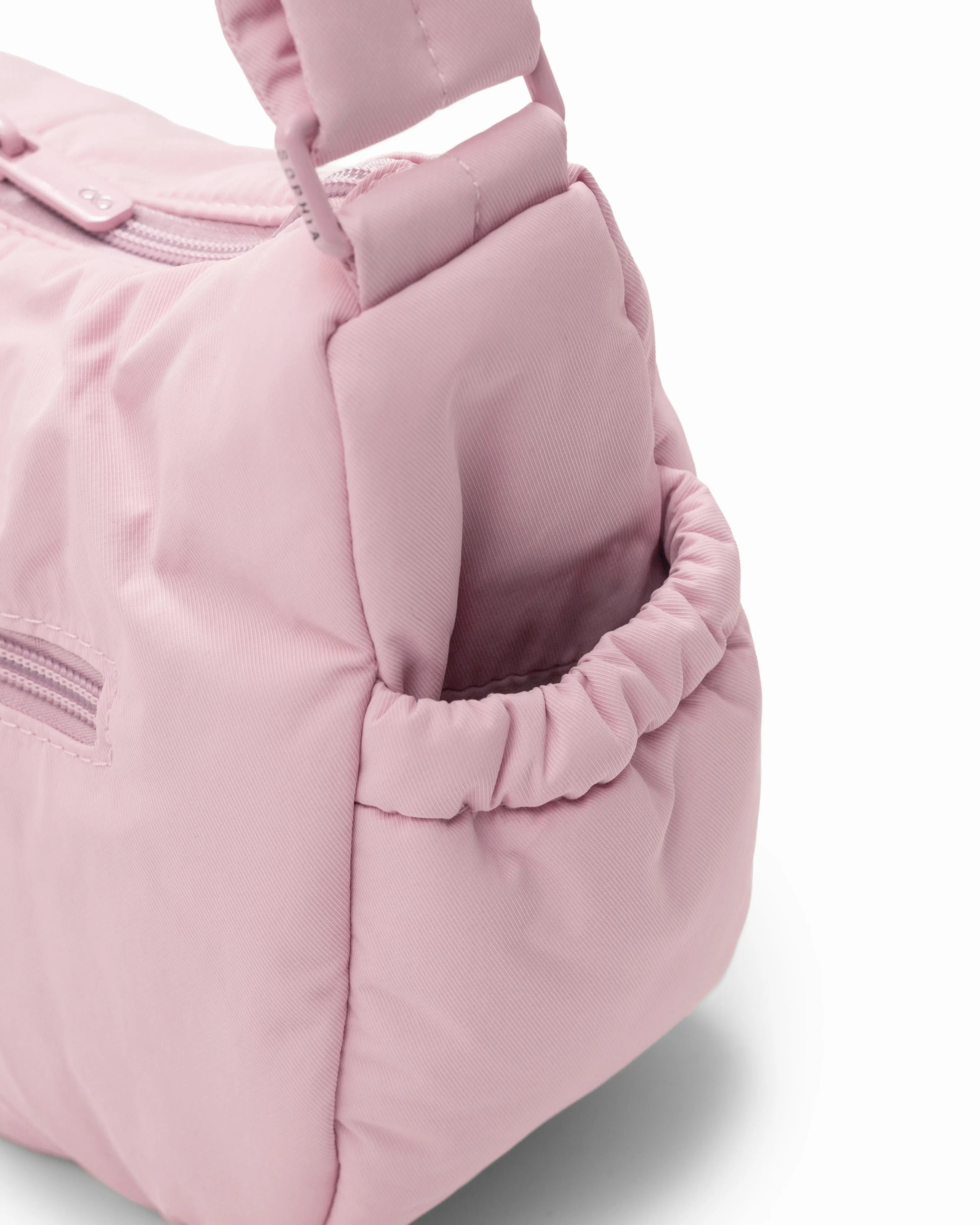 MINI SIGNATURE POCKET CROSSBODY BAG IN POSH BLOOM PINK 