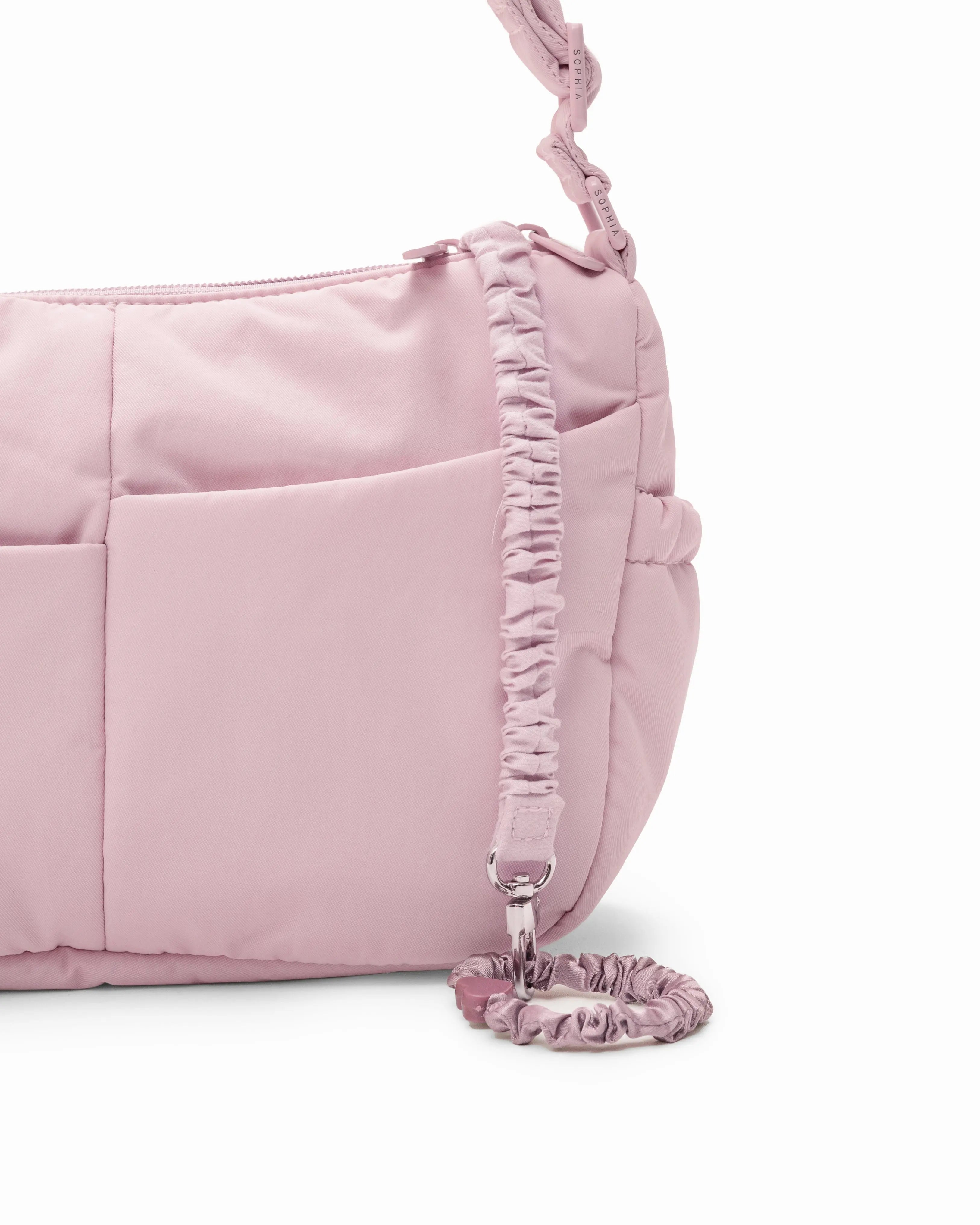 MINI SIGNATURE POCKET CROSSBODY BAG IN POSH BLOOM PINK 