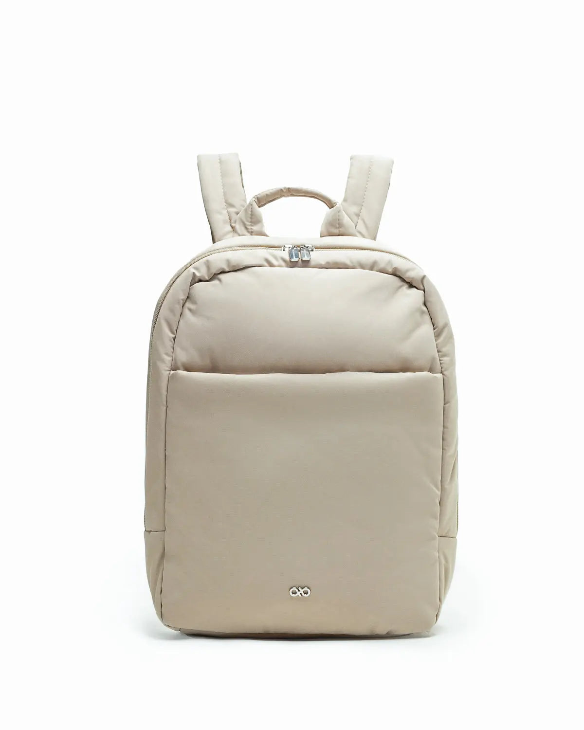 COSY LUXE COMMUTER BACKPACK IN PEBBLE The Sophia Label