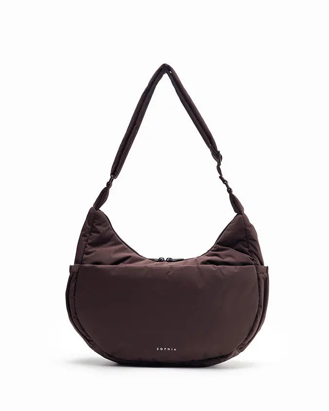 L POSH CRESCENT BAG IN CHOCO TSL Singapore